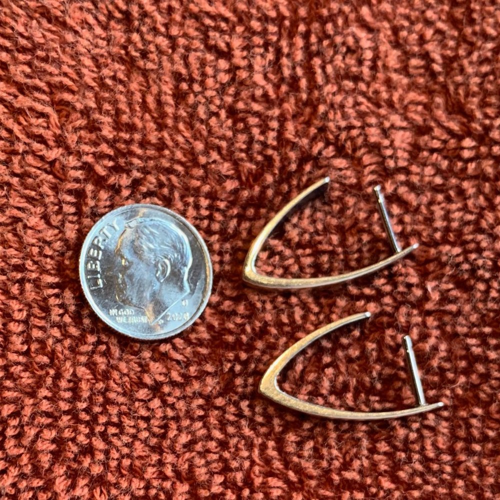 James Avery Sterling Silver V Shape Post Earrings